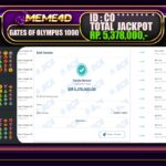 Bukti Jp MEME4D Slot Online 24 JANUARI 2025