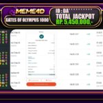 Bukti Jp MEME4D Slot Online 15 JANUARI 2025