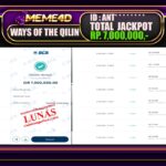 Bukti Jp MEME4D Slot Online 24 Februari 2025