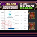 Bukti Jp MEME4D Slot Online 30 Agustus 2025