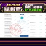 Bukti Jp MEME4D Slot Online 24 Agustus 2025