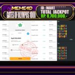 Bukti Jp MEME4D Slot Online 24 Agustus 2025