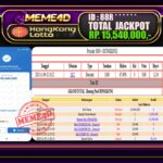 Bukti Jp MEME4D Togel Online 10 November 2025