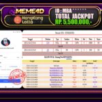 Bukti Jp MEME4D Togel Online 05 November 2025