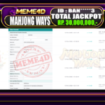 Bukti Jp MEME4D Slot Online 13 February 2026