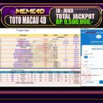 Bukti Jp MEME4D Togel Online 01 February 2026