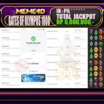 Bukti Jp MEME4D Slot Online 09 March 2026