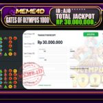 Bukti Jp MEME4D Slot Online 22 September 2026