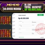 Bukti Jp MEME4D Slot Online 23 September 2026