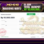 Bukti Jp MEME4D Slot Online 08 September 2026