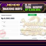 Bukti Jp MEME4D Slot Online 06 September 2026