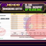 Bukti Jp MEME4D Togel Online 08 September 2026