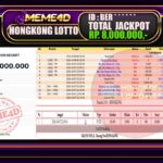 Bukti Jp MEME4D Togel Online 08 Oktober 2026