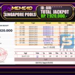 Bukti Jp MEME4D Togel Online 08 Oktober 2026
