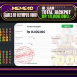 Bukti Jp MEME4D Slot Online 01 Oktober 2026