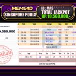 Bukti Jp MEME4D Togel Online 30 Oktober 2026