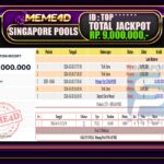 Bukti Jp MEME4D Togel Online 11 Oktober 2026